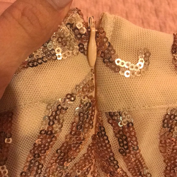 Elegant sequins long sleeve dress - Picture 3 of 7